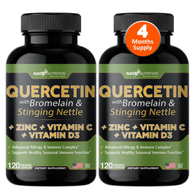 Flacon de GADE NUTRITION Quercétine 500mg 120 capsules