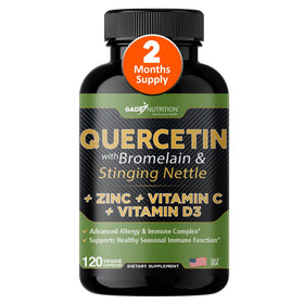 Flacon de GADE NUTRITION Quercétine 500mg avec 120 capsules