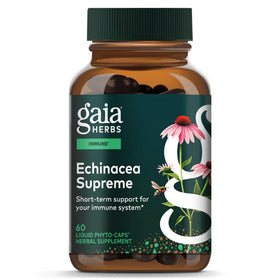 Flacon de Gaia Herbs Echinacea 60 capsules, vue avant