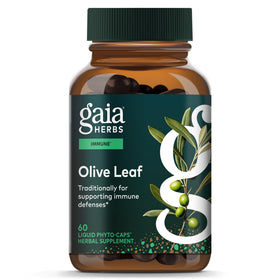 Flacon de Gaia Herbs Feuille d'Olivier 60 capsules végétales