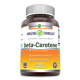 Flacon de gélules Beta Carotène Amazing Nutrition 360 gélules