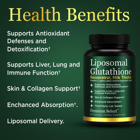 Flacon de gélules de glutathion avec étiquette visible