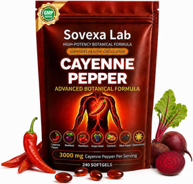 Flacon de gélules de poivre cayenne Sovexa Lab avec 240 gélules