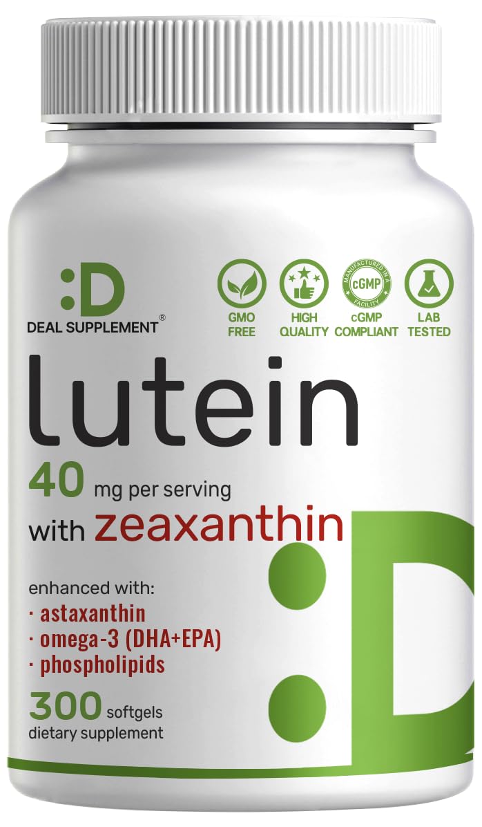 Flacon de gélules DEAL SUPPLEMENT Luthéine 40mg vue de face