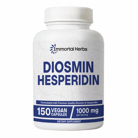 Flacon de gélules Diosmin Hesperidin 1000mg Immortal Herbs avec étiquette