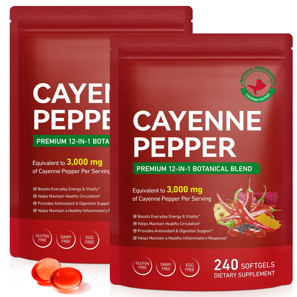 Flacon de gélules FANSHI au piment de cayenne vue de face