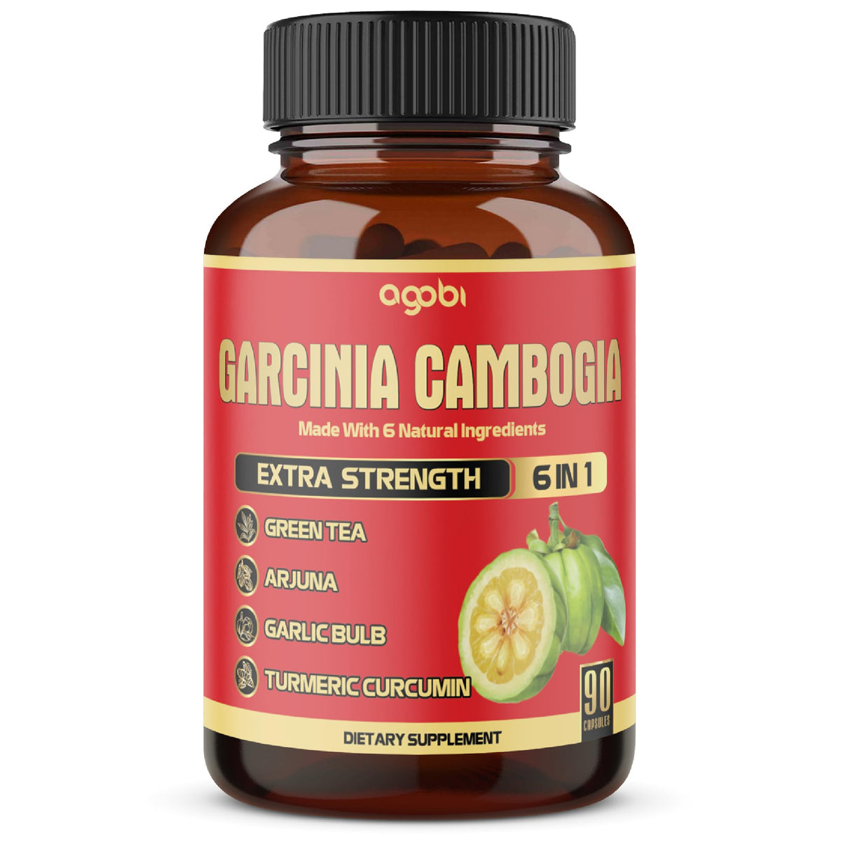 Flacon de gélules Garcinia Cambogia agobi vue de face