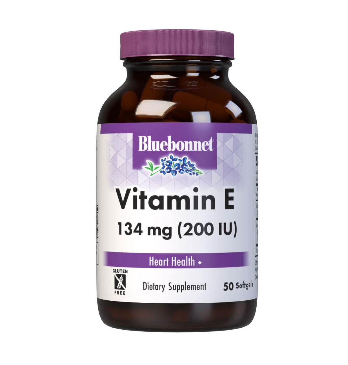 Flacon de gélules molles de Vitamine E 200 IU BlueBonnet, 50 unités