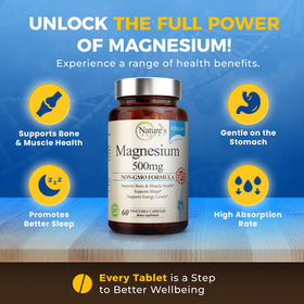 Flacon de gélules végétales de magnésium Nature's Potent