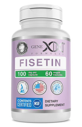 Flacon de Genex Formulas Fisetin 100mg avec 60 capsules