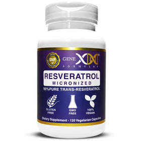 Flacon de Genex Formulas Resvératrol 1000mg avec 120 capsules