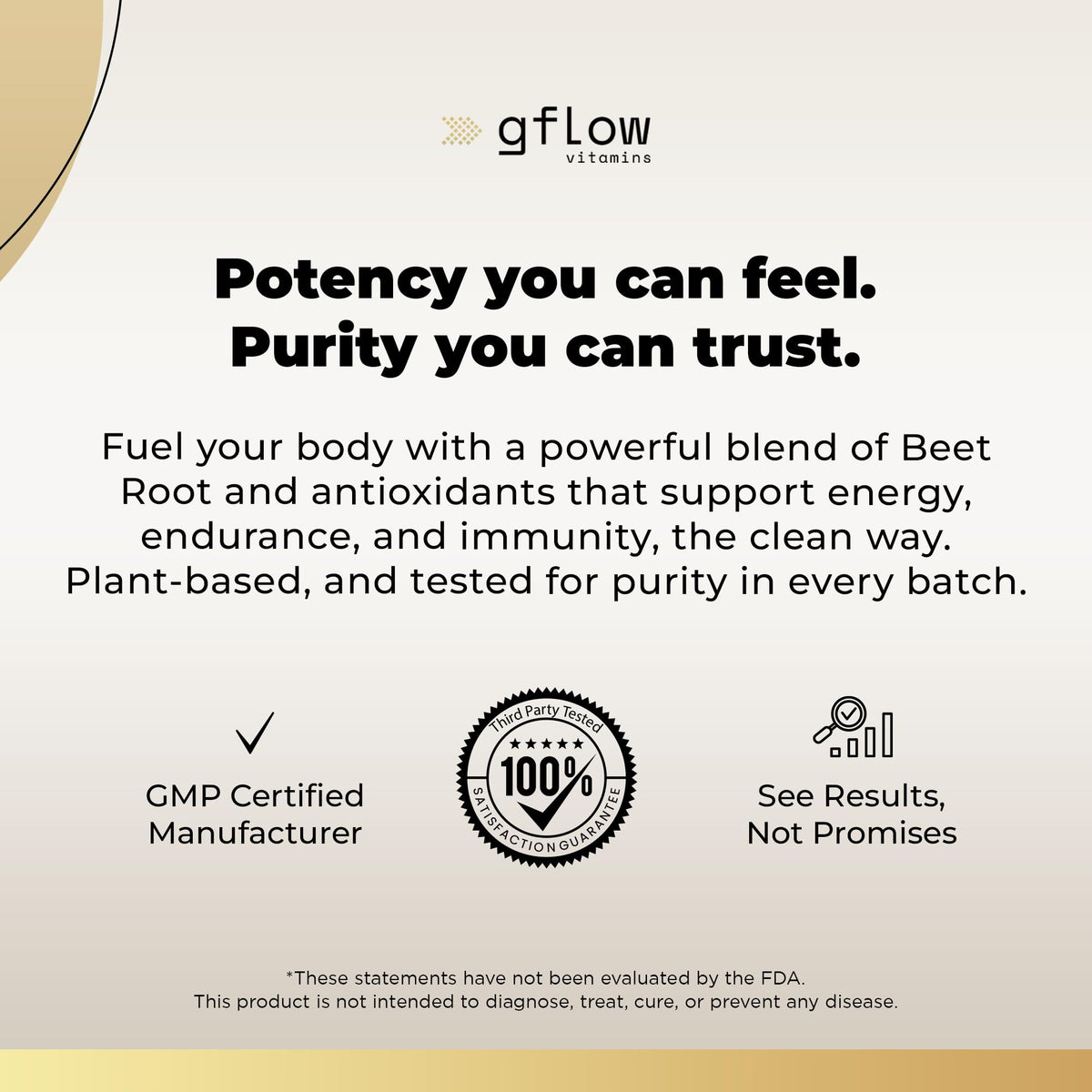 Flacon de gflow vitamins avec capsules de betterave sur une table