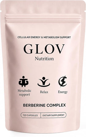 Flacon de Glov Berberine Complex 120 capsules, vue de face