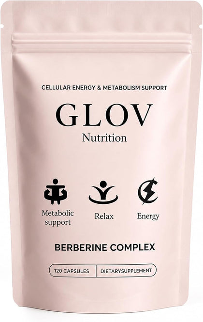 Flacon de Glov Berberine Complex 120 capsules, vue de face