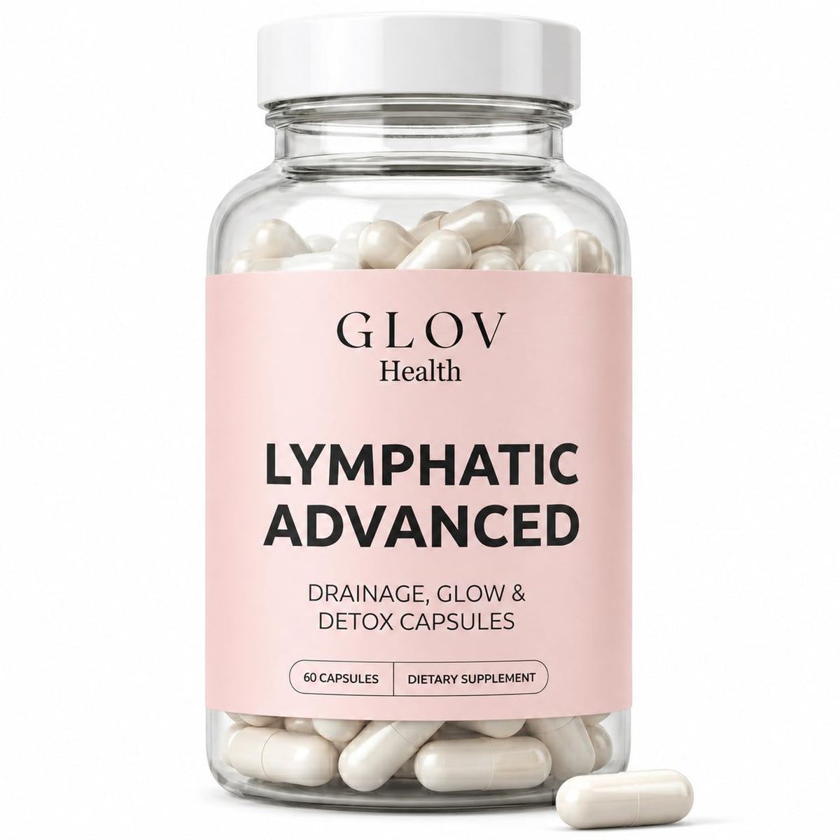 Flacon de Glov Health contenant 60 capsules de complément alimentaire