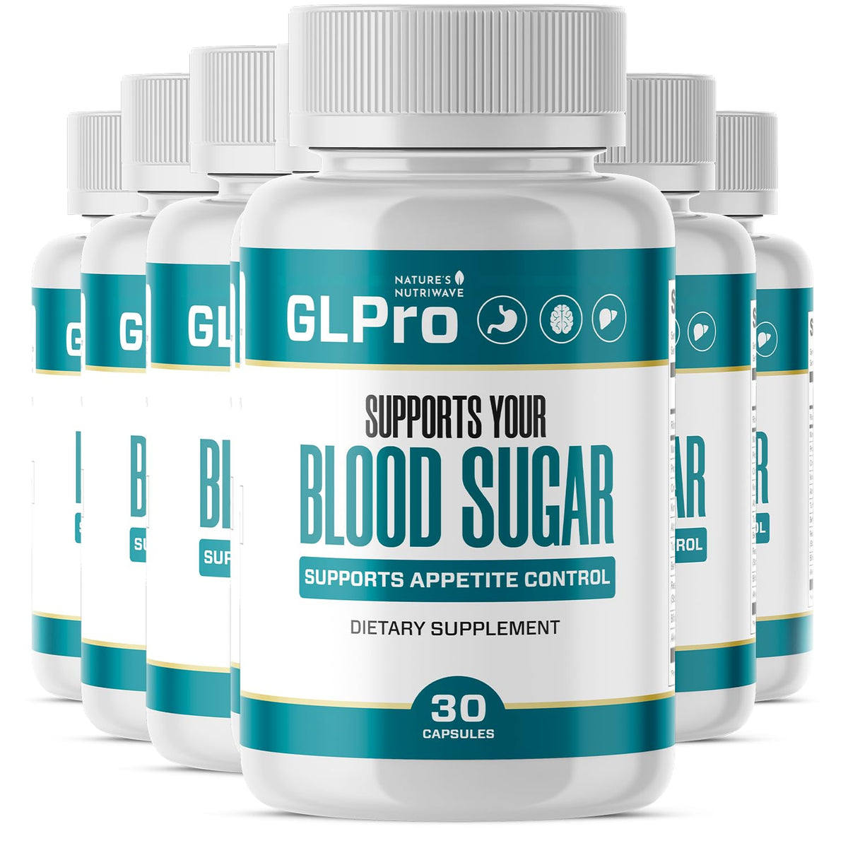 Flacon de GLPro Nature’s NutriWave avec 30 capsules