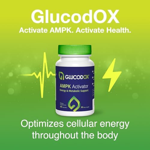 Flacon de GlucodOX AMPK Activator avec étiquette visible