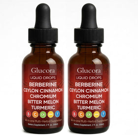 Flacon de Glucora Berberina Liquide AMOQUCT 60ml vue de face