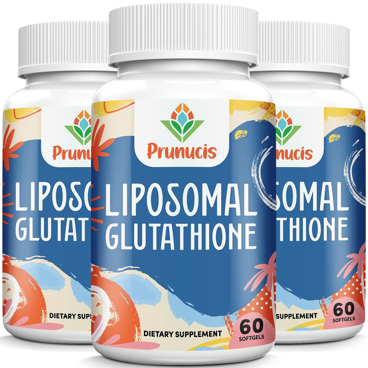 Flacon de Glutathion Liposomal Prunucis 180 gélules softgels