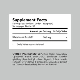 Flacon de Glutathione AMANDEAN avec dose versée