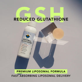 Flacon de Glutathione AMANDEAN avec étiquette visible