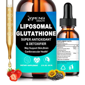Flacon de Glutathione Liposomal 1000mg AMENQ hHEALTH vue de face