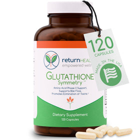 Flacon de Glutathione Symmetry Return Healthy contenant 120 capsules