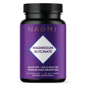 Flacon de glycinate de magnésium NAOMI 220mg vue de face