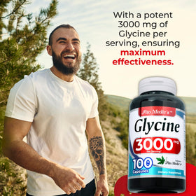 Flacon de glycine FITO MEDIC'S avec étiquette visible
