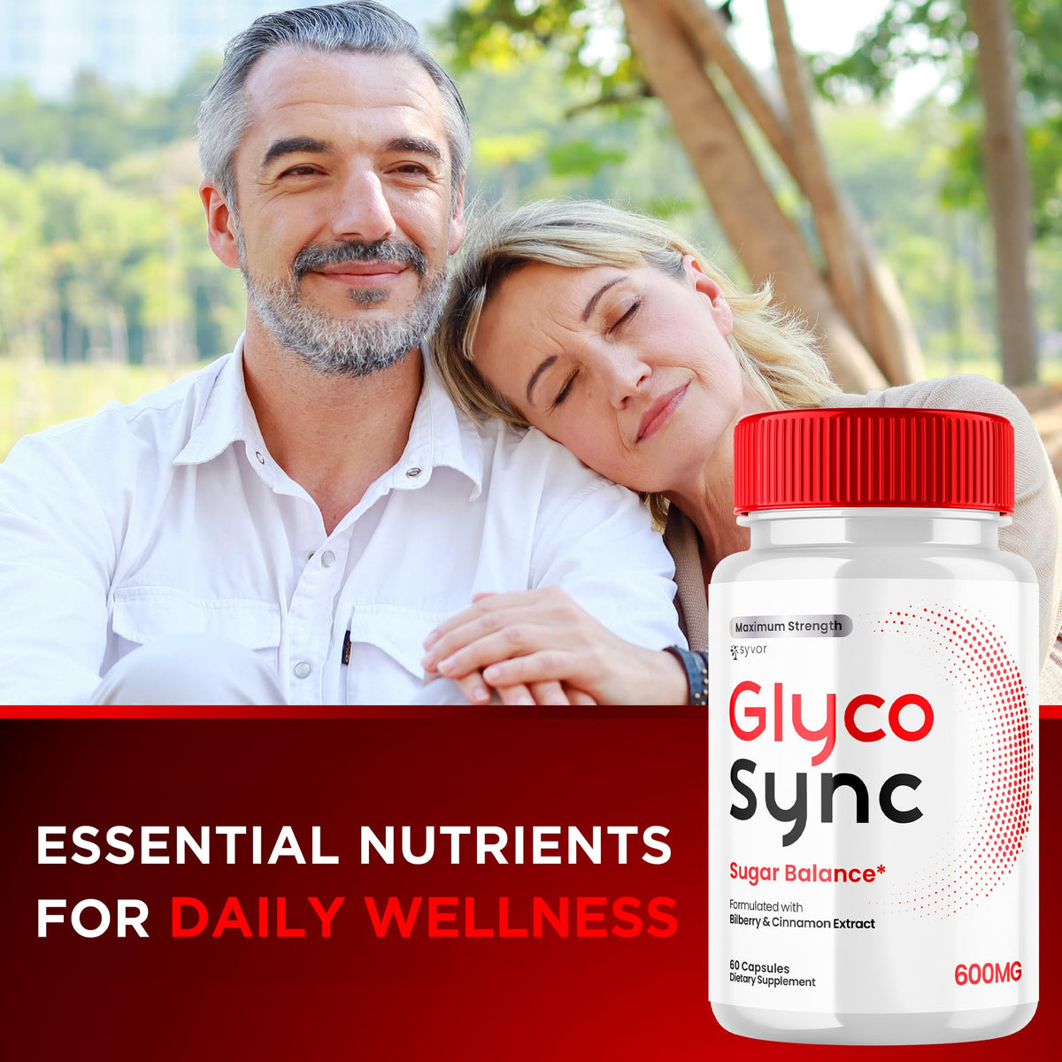 Flacon de Glyco Sync sur une surface en bois