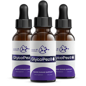 Flacon de GlycoPezil 60 mL vue de face avec étiquette