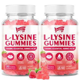 Flacon de gommes L-Lysine Saajoor 1000mg, 120 gommes, vue de face