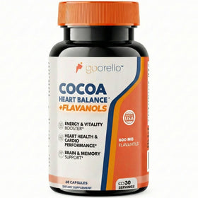 Flacon de goorello Flavanols de Cacao 600mg avec 60 capsules