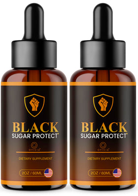 Flacon de gouttes Black Sugar Protect OVICIA vue de face