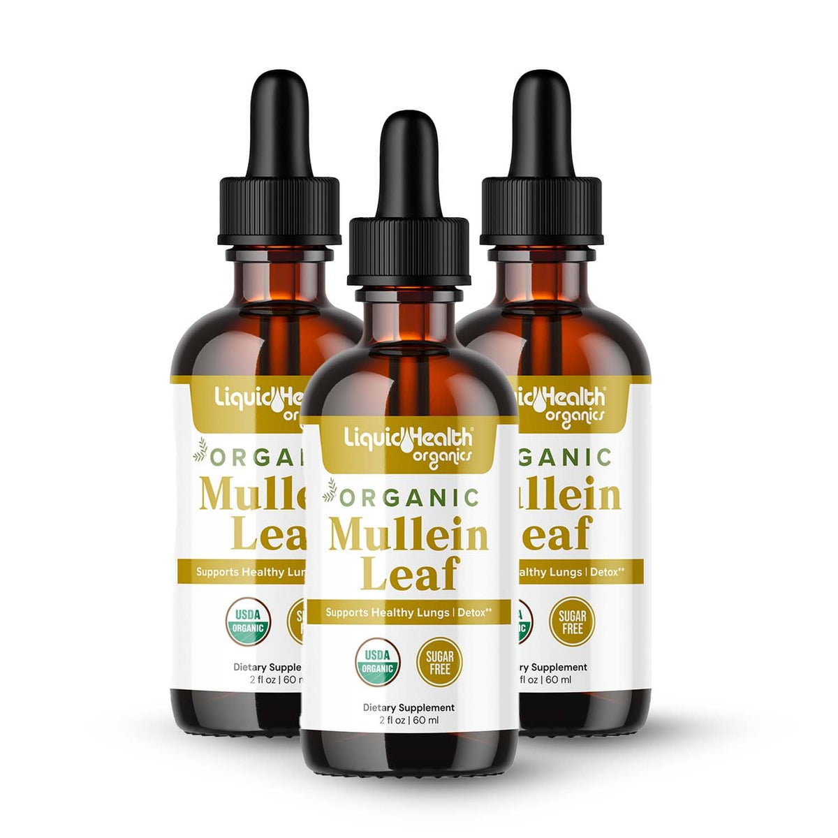 Flacon de gouttes d'extrait de feuille de molène LIQUIDHEALTH 1000mg