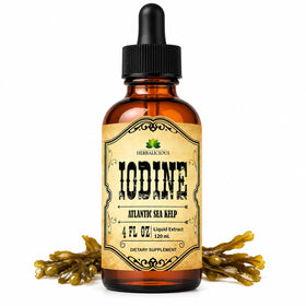 Flacon de gouttes d'iode HERBALICIOUS vue de face