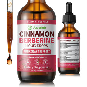 Flacon de gouttes de berbérine Javeriah avec cannelle de Ceylan 60ml vue de face