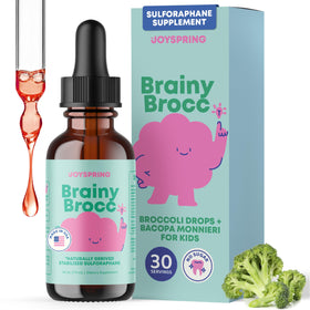 Flacon de gouttes de brocoli JoySpring 30 Ct avec étiquette colorée