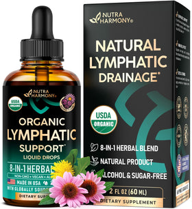 Flacon de Gouttes de Drainage Lymphatique NUTRAHARMONY 2 fl oz