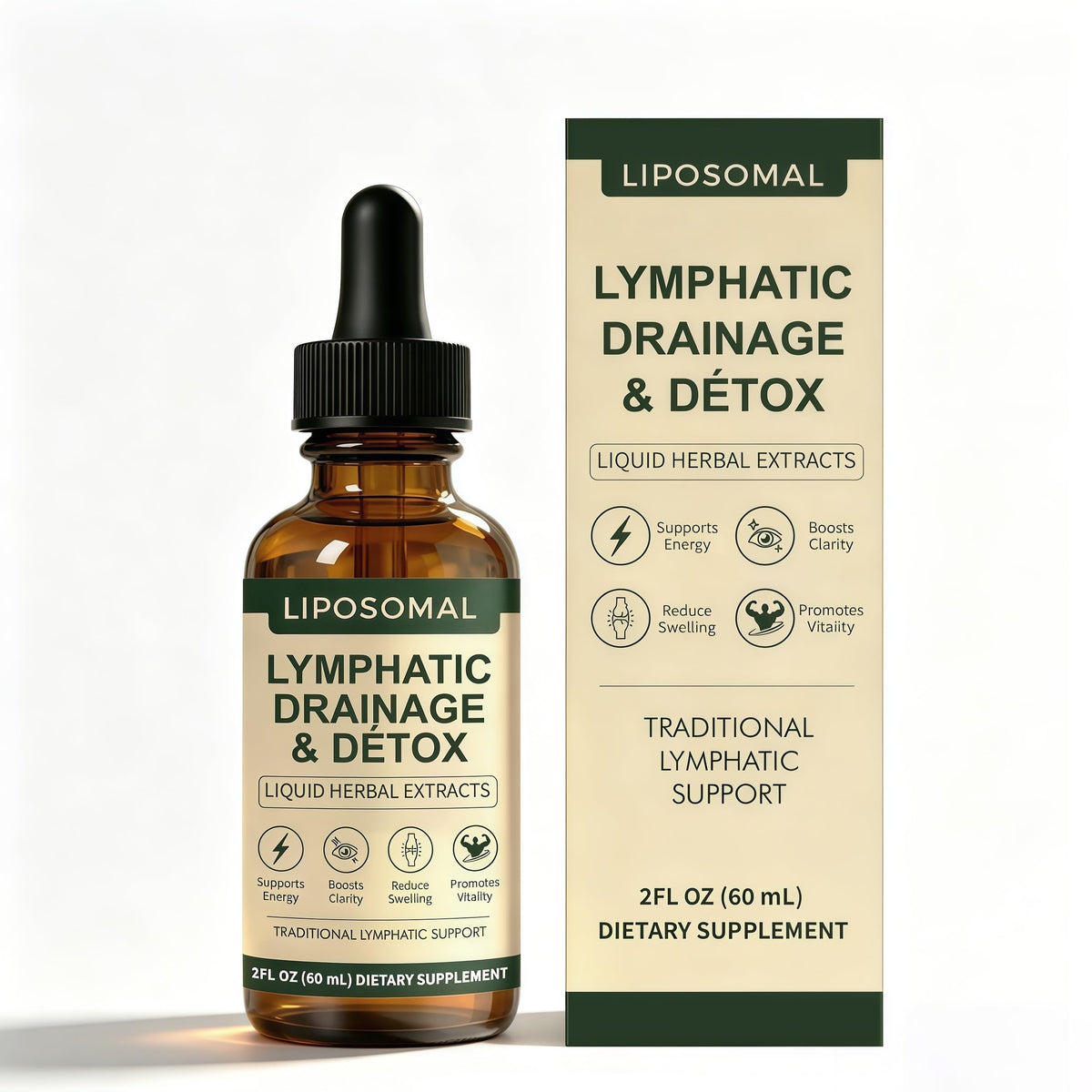 Flacon de gouttes de drainage lymphatique SEAFLEX 60 ml vue avant