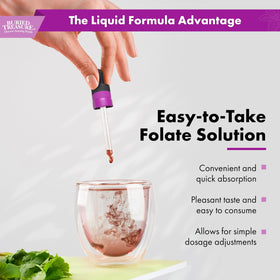Flacon de gouttes de folate Buried Treasure 500 mcg