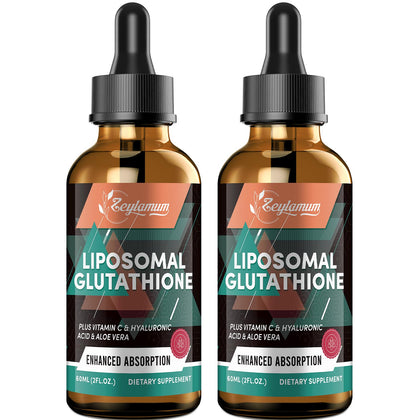 Flacon de gouttes de glutathion liposomal Zeylamum 2000mg vue de face
