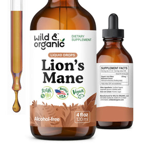 Flacon de gouttes de Lion's Mane Wild & Organic 118 ml