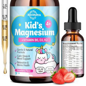 Flacon de gouttes de magnésium glycinate ReviNutra 150g vue avant