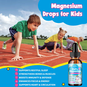 Flacon de gouttes de magnésium glycinate ReviNutra avec bouchon