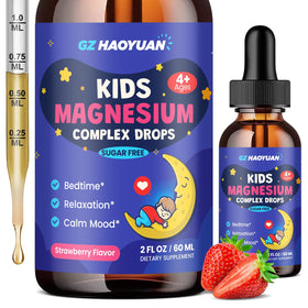 Flacon de gouttes de magnésium GZ HAOYUAN 150g saveur fraise vue de face