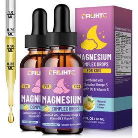 Flacon de gouttes de magnésium liquide CFILIHTC pour enfants, 118 ml