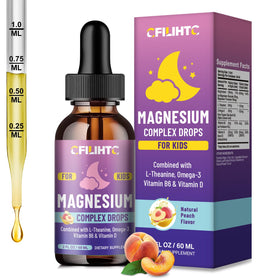 Flacon de gouttes de magnésium liquide CFILIHTC pour enfants, 60 ml