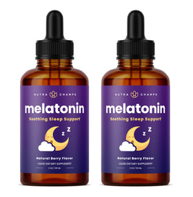 Flacon de gouttes de mélatonine NutraChamps 480 servings vue de face