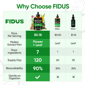 Flacon de gouttes de molène Fidus avec dosage